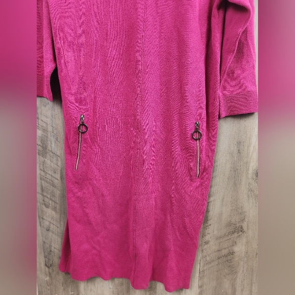 Joseph Ribkoff NWT Mini Pink Knit Bodycon Dress Women's Size Medium - Picture 6 of 12